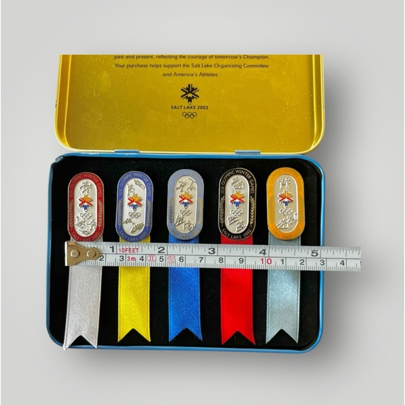 Olympics 2002 Salt Lake City Commemorative Pins Limited Edition Set Of Five Rare - Picture 6 of 16